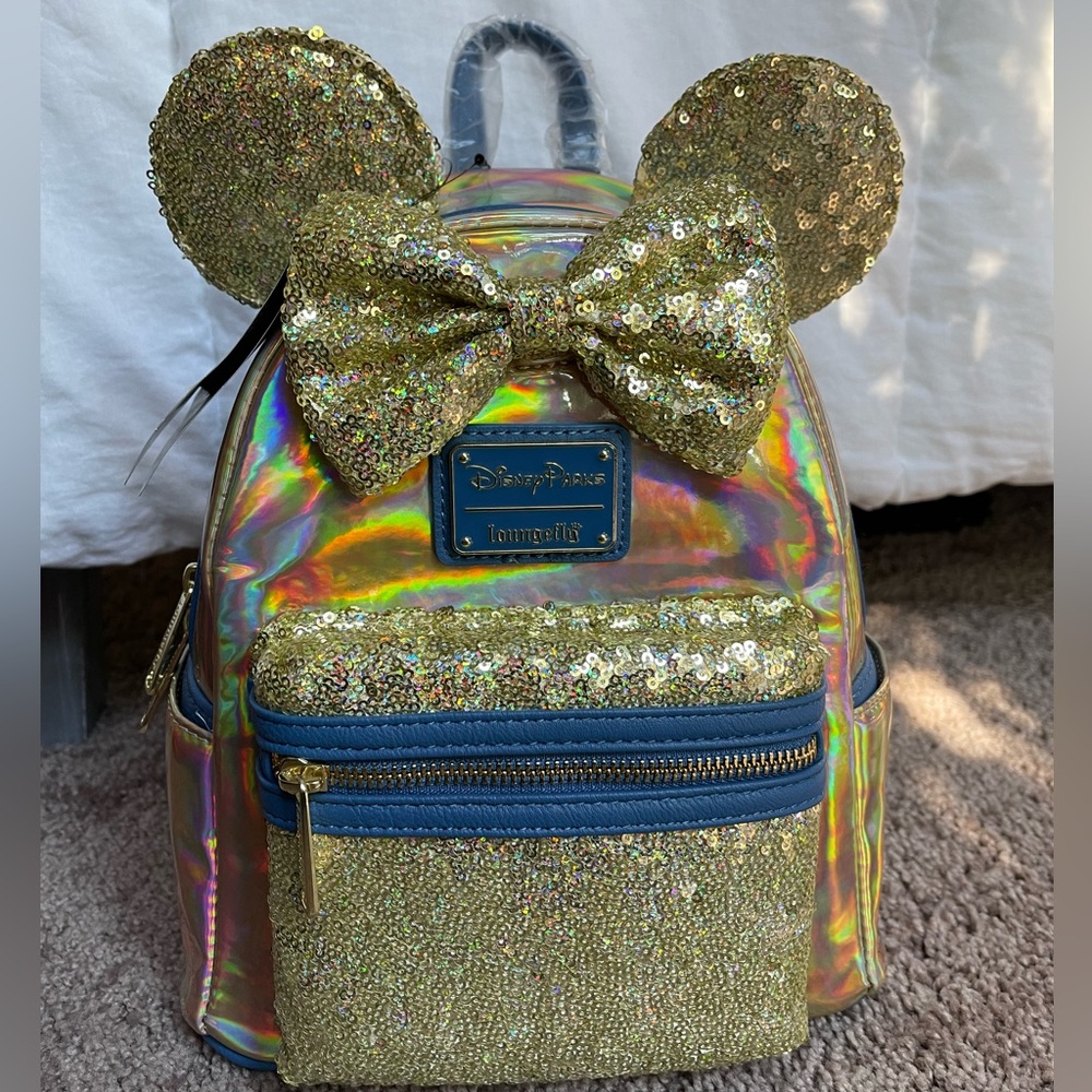 Loungefly Disney Minnie Mouse EARidescent Mini Backpack